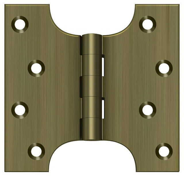 Deltana DSPA4040U5 antique brass door hinge