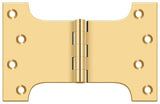 Deltana DSPA4060CR003 lifetime polished brass door hinge