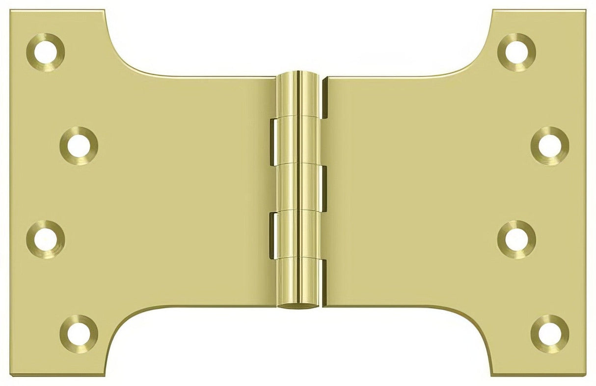 Deltana DSPA4060U3 polished brass door hinge