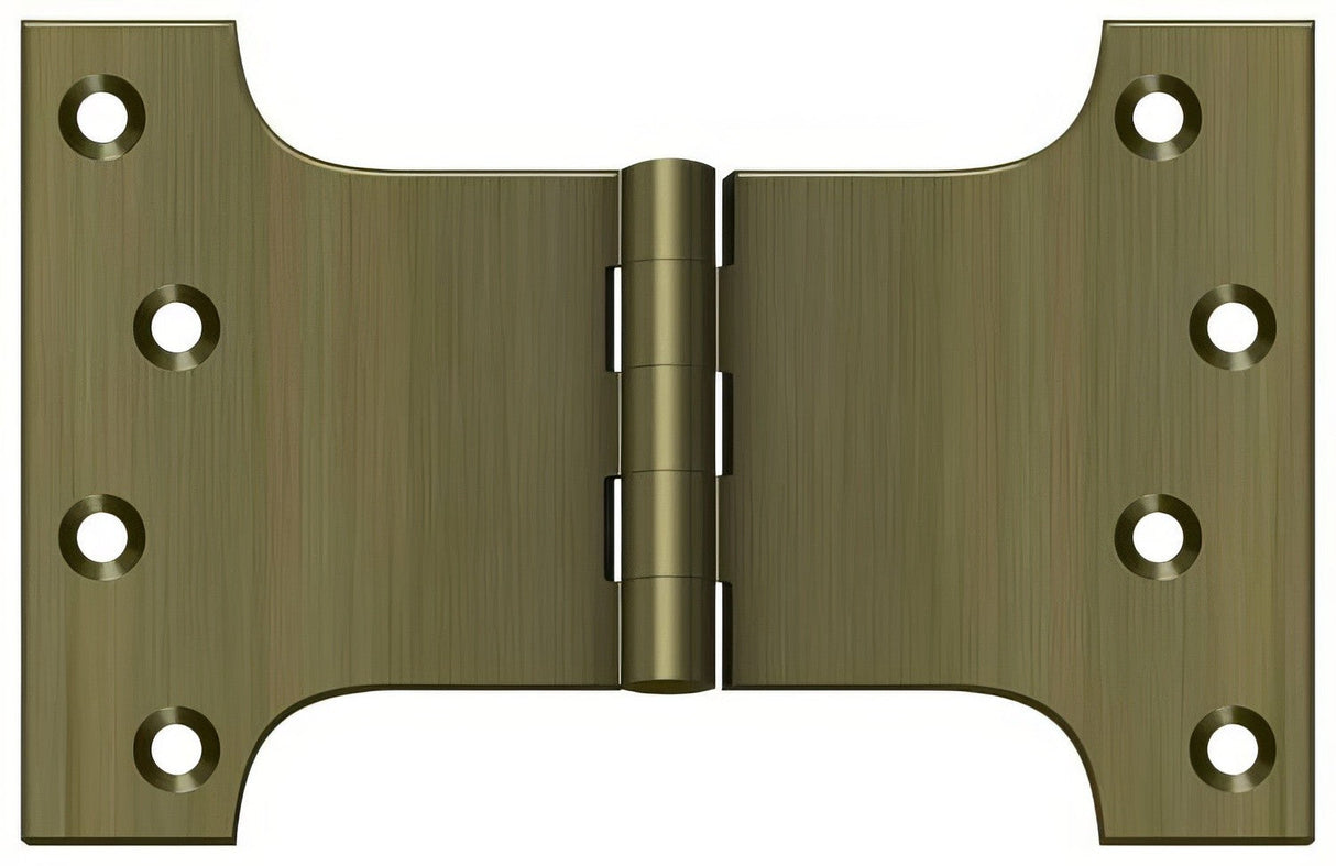 Deltana DSPA4060U5 antique brass door hinge