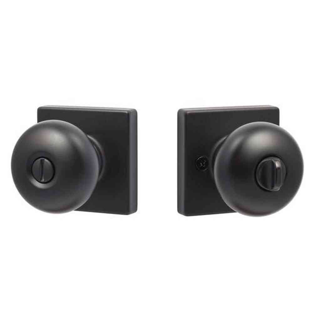 Sure-Loc DU102-SQ FBL flat black privacy door knob