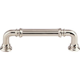 Top Knobs TK322PN Reeded 3 3/4" Center to Center Bar Pull Polished Nickel