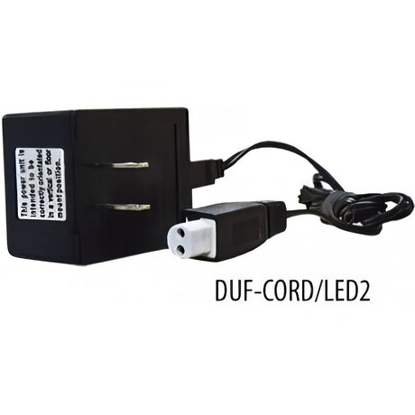 Dabmar Lighting DUF-CORD/LED2 Power Cord for DUF33/LED 12V Black