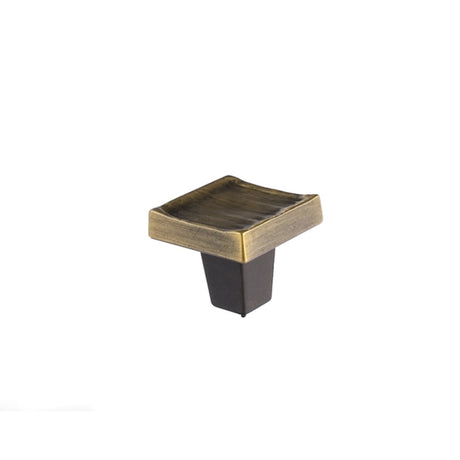 Du Verre DVFC304-AB Forged 3 cabinet knob in satin stainless, additional view
