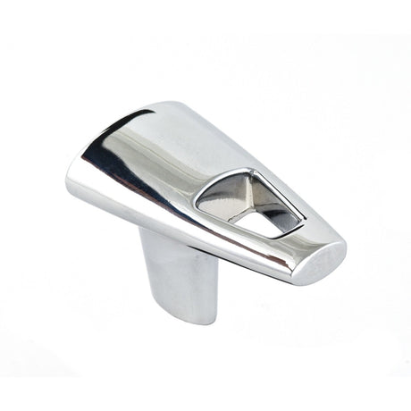 Du Verre DVTR01-PC Tribal cabinet knob in satin stainless, additional view