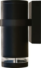 Dabmar Lighting DW3550-L7-27K-B black outdoor wall light fixture