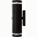 Dabmar Lighting DW3560-L12-30K-B black outdoor wall light fixture