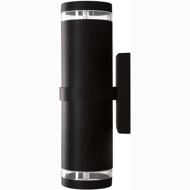 Dabmar Lighting DW3560-L12-30K-B black outdoor wall light fixture