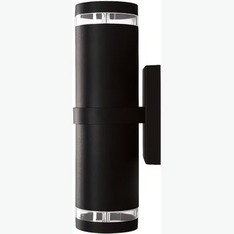 Dabmar Lighting DW3560-L12-60K-B black outdoor wall light fixture