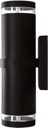 Dabmar Lighting DW3560-L12-60K-B black outdoor wall light fixture