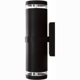 Dabmar Lighting DW3560-L14-27K-B black outdoor wall light fixture