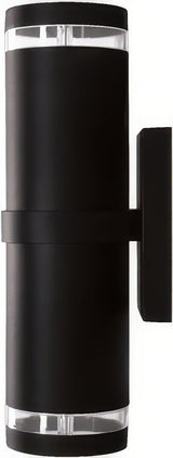 Dabmar Lighting DW3560-L24-RGBW-B black outdoor wall light fixture