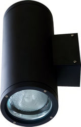 Dabmar Lighting DW3756-L25F-65K-B black outdoor wall light fixture