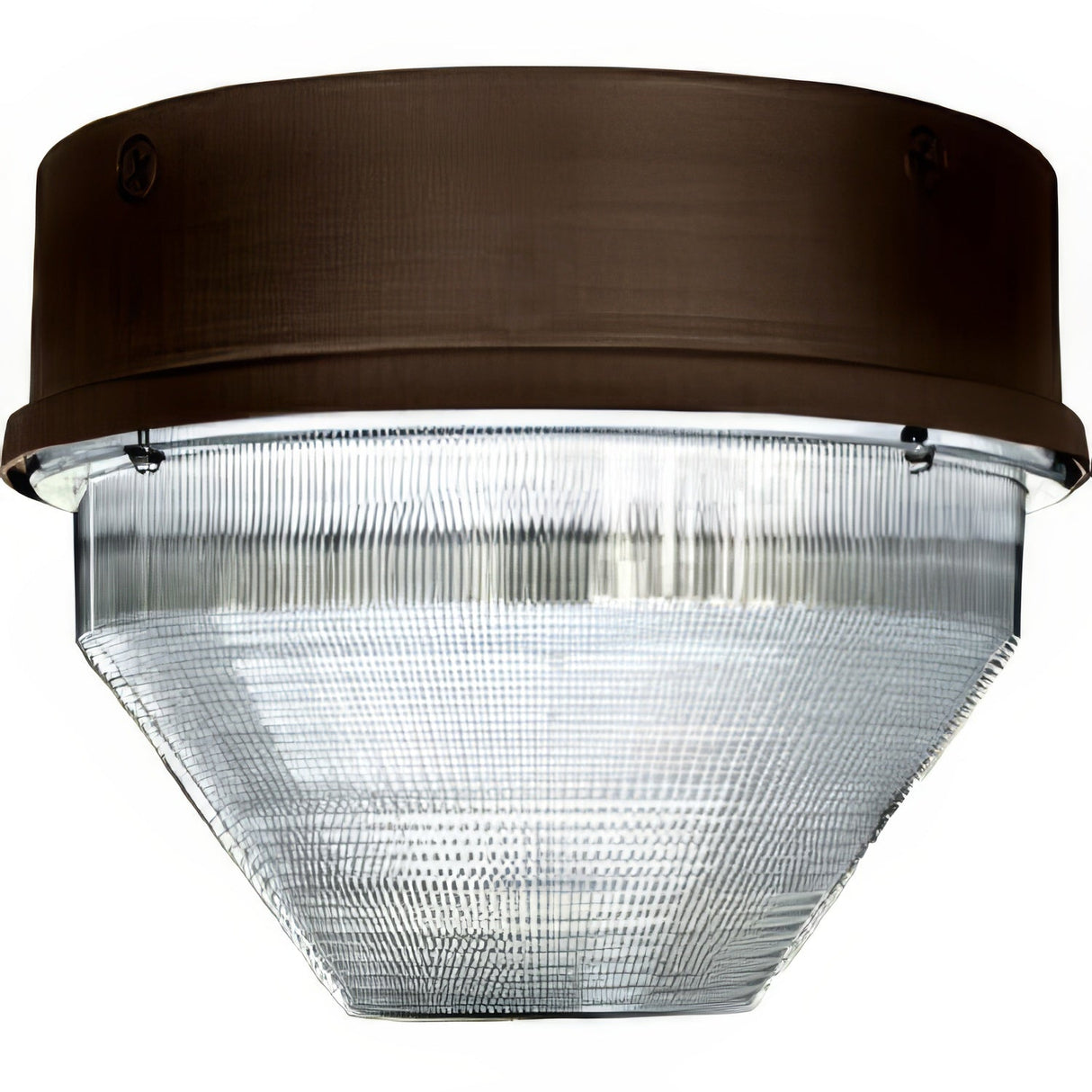 Dabmar Lighting DW8721-MT Powder Coated Cast Aluminum Medium Round Ceiling Fixture Bronze
