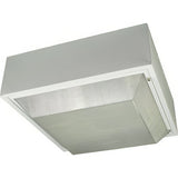Dabmar Lighting DW9200-W-MT white large square ceiling fixture