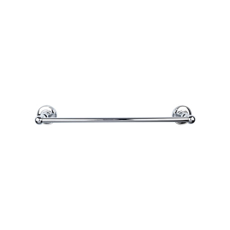 Top Knobs ED8PCD TOP BATH (R) Edwardian Bath Single 26 1/2" Wall Mounted Towel Bar Polished Chrome