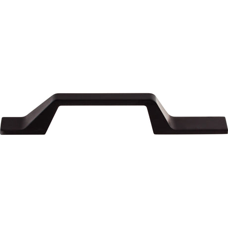 Top Knobs TK270BLK Modern Metro Asymmetrical 3 1/2" Center to Center Bar Pull Flat Black
