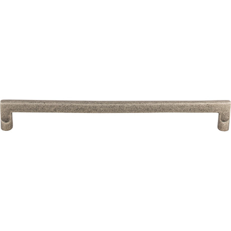 Top Knobs M1375 Aspen Flat Sided 12" Center to Center Appliance Pull Silicon Bronze Light