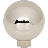 Top Knobs TK3341PN Brockwell 1 1/4" Diameter Round Knob Polished Nickel