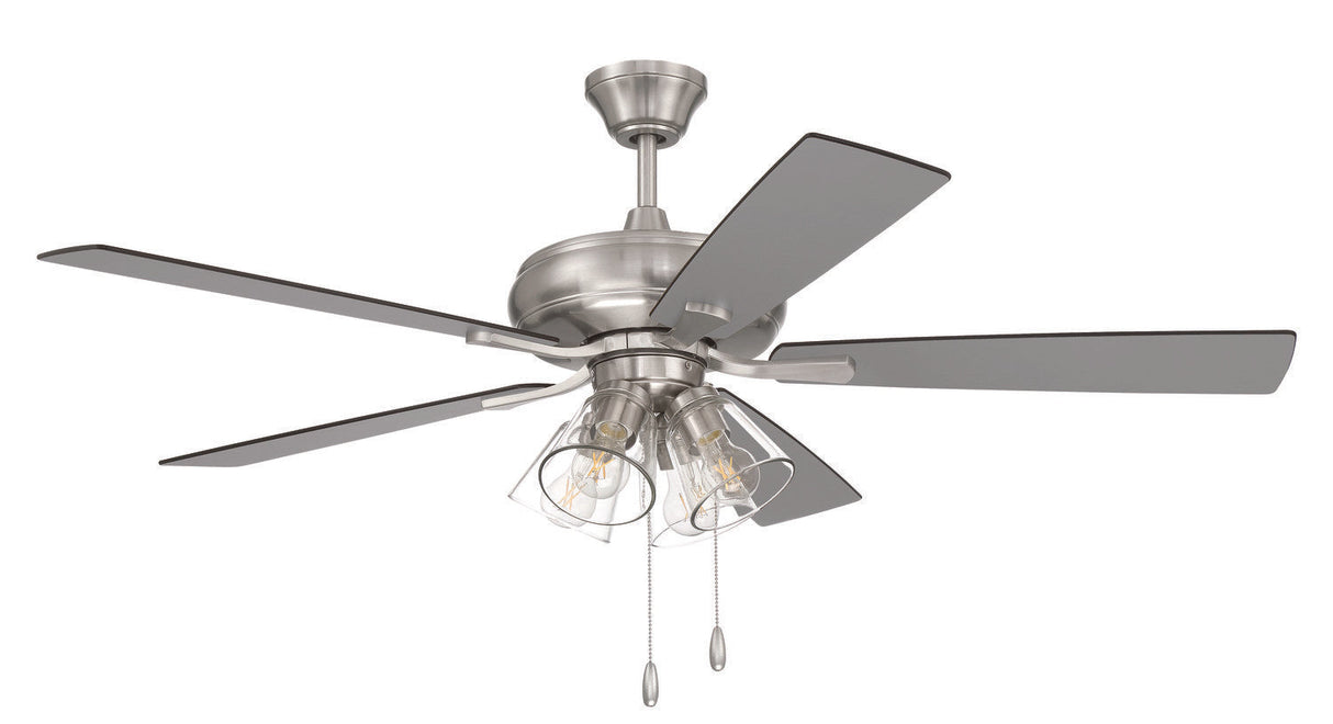 Craftmade ECF104BNK5-BNGW brushed polished nickel ceiling fan blades included