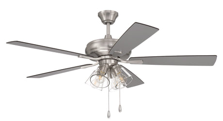 Craftmade ECF104BNK5-BNGW brushed polished nickel ceiling fan blades included