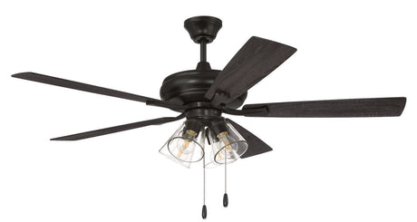 Craftmade ECF104FB5-FBGW flat black ceiling fan blades included