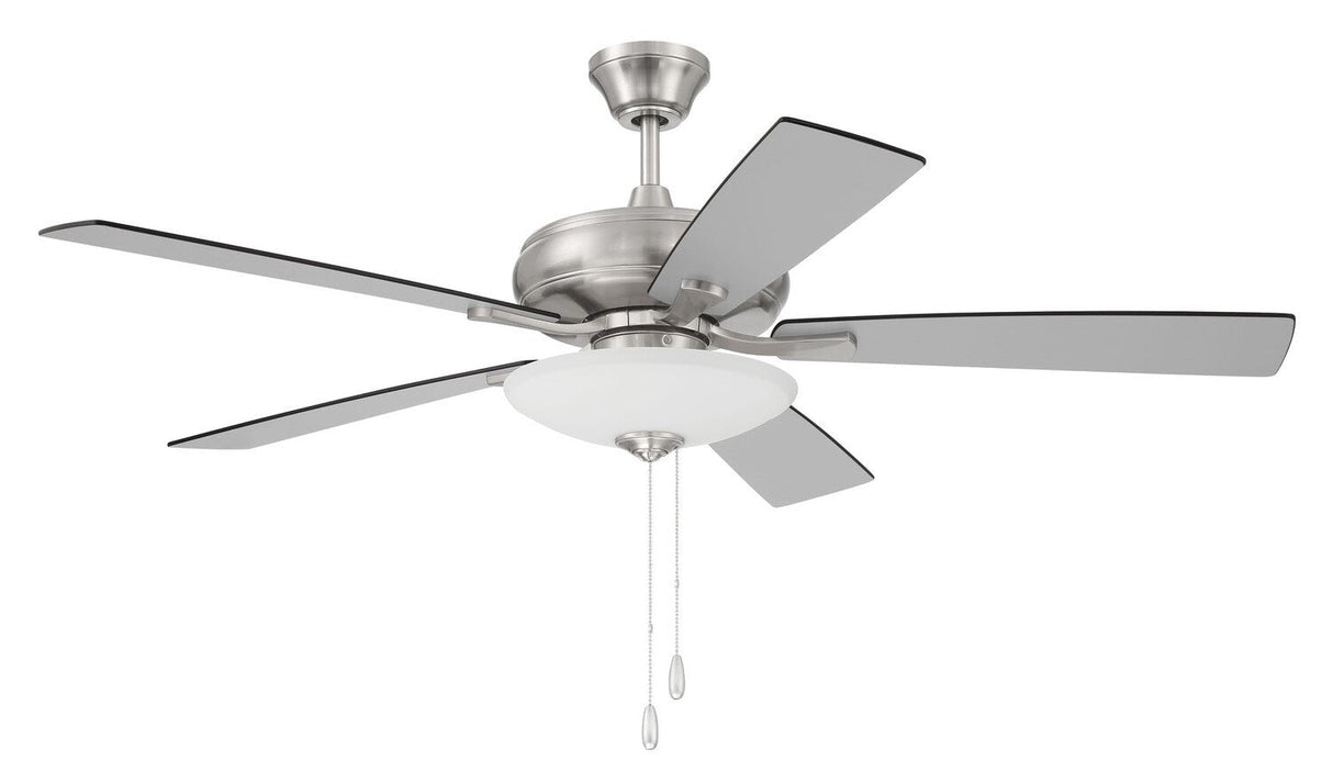 Craftmade ECF111BNK5-BNGW brushed polished nickel ceiling fan blades included