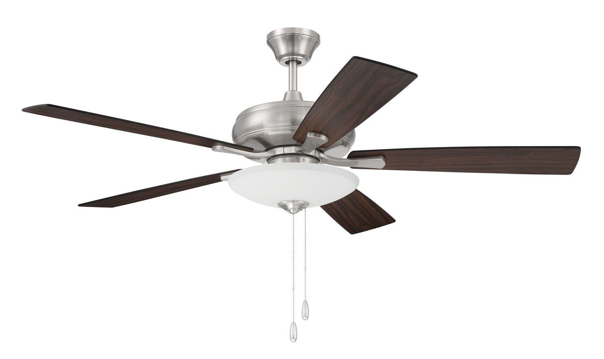 Craftmade ECF111BNK5-DWWLN brushed polished nickel ceiling fan blades included