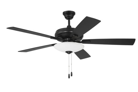 Craftmade ECF111FB5-FBGW flat black ceiling fan blades included