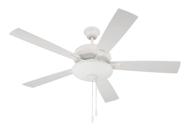 Craftmade ECF111W5-WWOK white ceiling fan blades included
