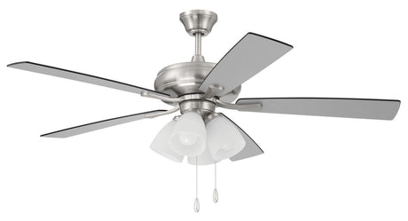 Craftmade ECF114BNK5-BNGW brushed polished nickel ceiling fan blades included