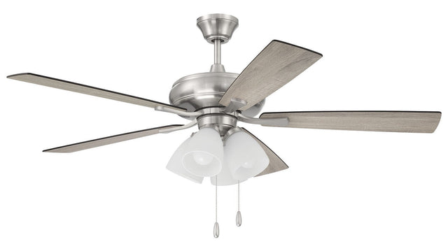 Craftmade ECF114BNK5-DWWLN brushed polished nickel ceiling fan blades included