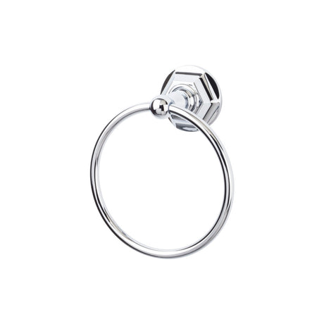 Top Knobs ED5PCB TOP BATH (R) Edwardian Bath Towel Ring Polished Chrome
