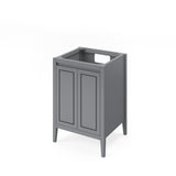 Jeffrey Alexander Percival 24" Grey Single Sink Bathroom Vanity with White Carrara Marble Top - 8 in. Widespread Faucet Top product image 3