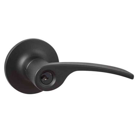 Sure-Loc EG107 FBL flat black keyed entry door lever