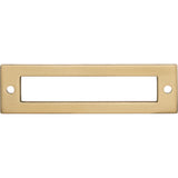 Top Knobs TK924HB Hollin 3 3/4" Center to Center Pull Backplate Honey Bronze