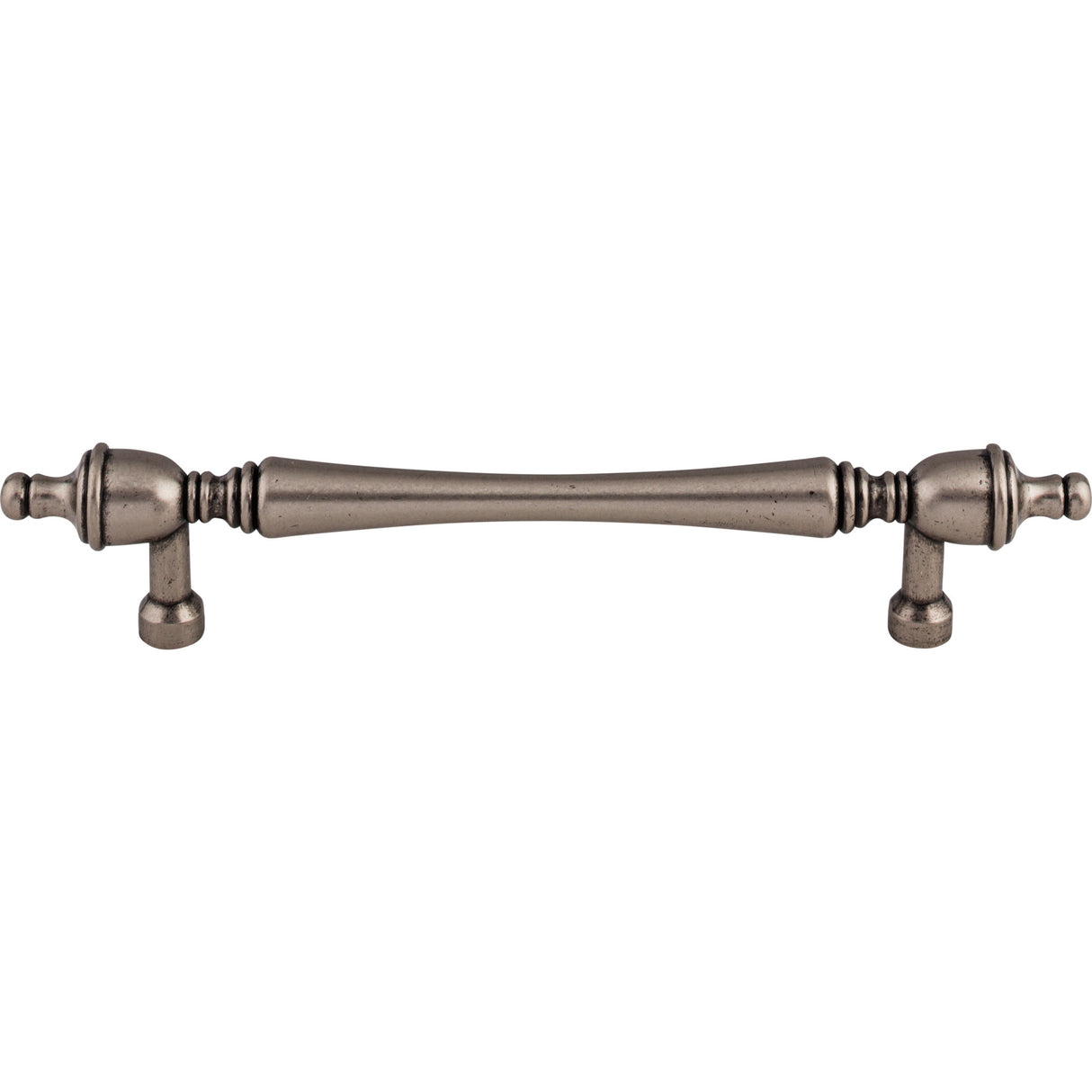 Top Knobs M823-7 Somerset Finial 7" Center to Center Bar Pull Pewter Antique