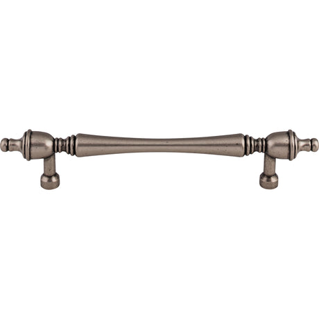 Top Knobs M823-7 Somerset Finial 7" Center to Center Bar Pull Pewter Antique