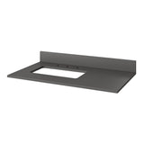 Jeffrey Alexander Dashwood Natural Oak Single Sink Bathroom Vanity with Grey Quartz Top - 8 in. Widespread Faucet Top - VKITDAS36NOGQR product image 4