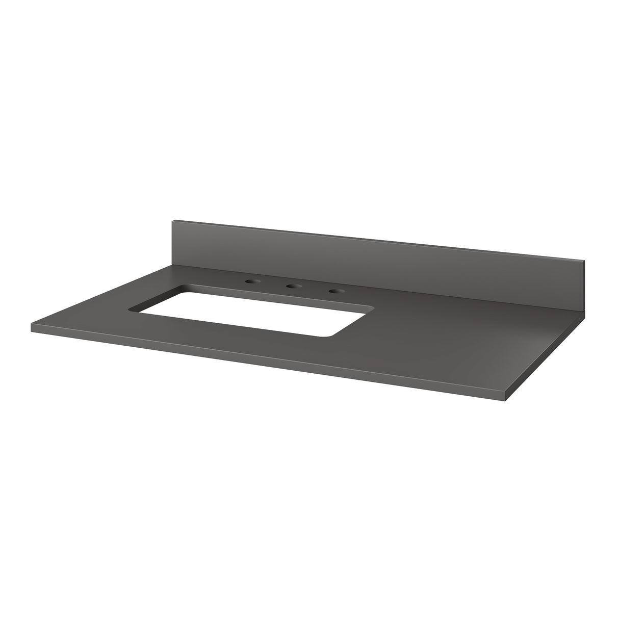 Jeffrey Alexander Percival 36" Dark Walnut Single Sink Bathroom Vanity with Grey Quartz Top - 8 in. Widespread Faucet Top product image 4