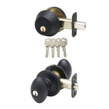Copper Creek EKDB141BC black keyless electronic deadbolt and door knob