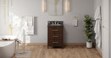 Jeffrey Alexander Katara 24" Dark Walnut Single Sink Bathroom Vanity with Grey Marble Top - 8 in. Widespread Faucet Top product image 6