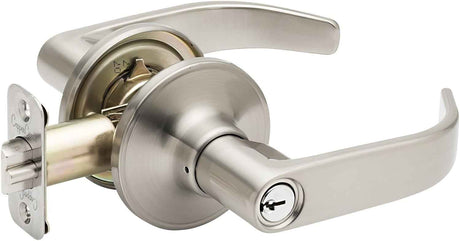Copper Creek EL1240SS Erin Style Keyed Entry Door Lever