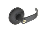 Copper Creek EL9050 10B Bulldog Exit Device storeroom - exterior trim in oil-rubbed bronze, additional view