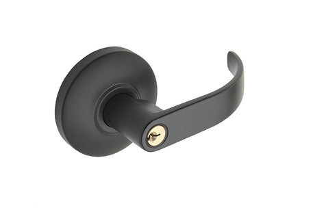 Copper Creek EL9050 10B Bulldog Exit Device storeroom - exterior trim in oil-rubbed bronze, additional view