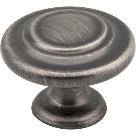 Elements 107BNBDL 107 Arcadia 1-5/16" Zinc Cabinet Knob Brushed Pewter