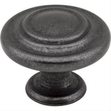 Elements 107DACM 107 Arcadia 1-5/16" Zinc Cabinet Knob Gun Metal
