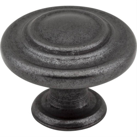 Elements 107DACM 107 Arcadia 1-5/16" Zinc Cabinet Knob Gun Metal