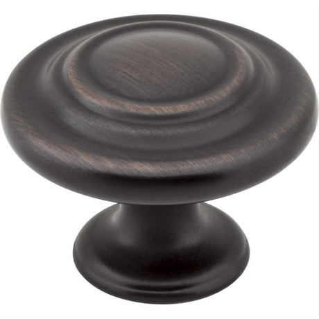 Elements 107DBAC 107 Arcadia 1-5/16" Zinc Cabinet Knob Brushed Oil Rubbed Bronze