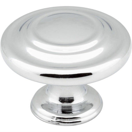 Elements 107PC 107 Arcadia 1-5/16" Zinc Cabinet Knob Polished Chrome